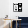 Wallity Selection Accesorio Decorativo de Pared de Metal Negro